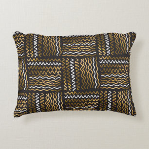 Coussins Décoratifs Luxueux motif sans couture dessinée à la main.