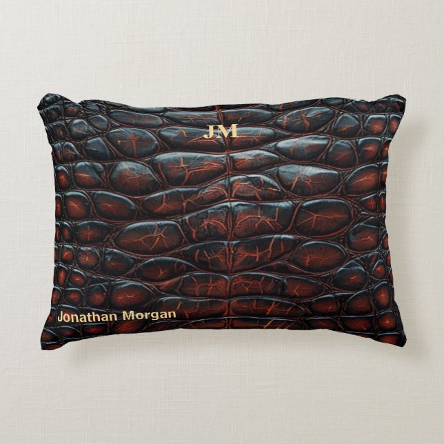 Coussins Décoratifs Luxury Executive Monogram Premium Leather  (Devant)