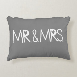 Coussins Décoratifs M. et Mme parfaits cadeau de mariage