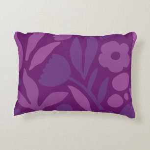 Coussins Décoratifs Ma Princesse Aime Le Violet Joyeux Fleurs Énormes
