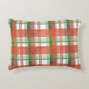 Coussins Décoratifs Madras Plaid Noël