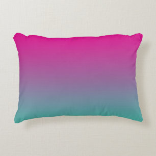 Coussins Décoratifs "Magenta Purple Et Ombre Turquoise"
