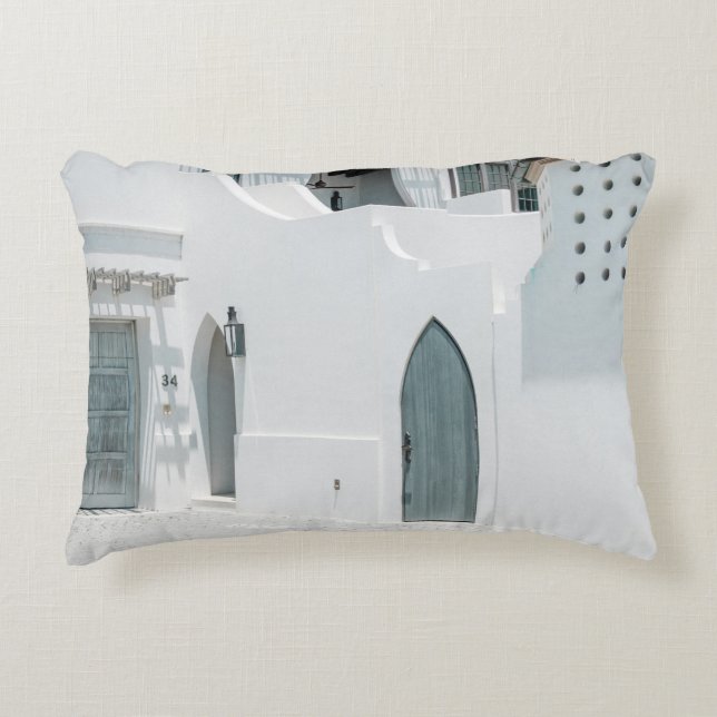 Coussins Décoratifs Maison en béton blanc (Devant)