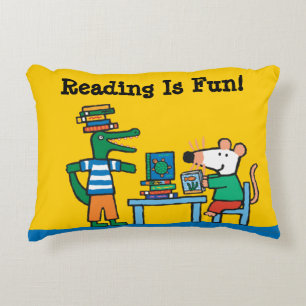 Coussins Décoratifs Maisy et les amis apprécient la bibliothèque