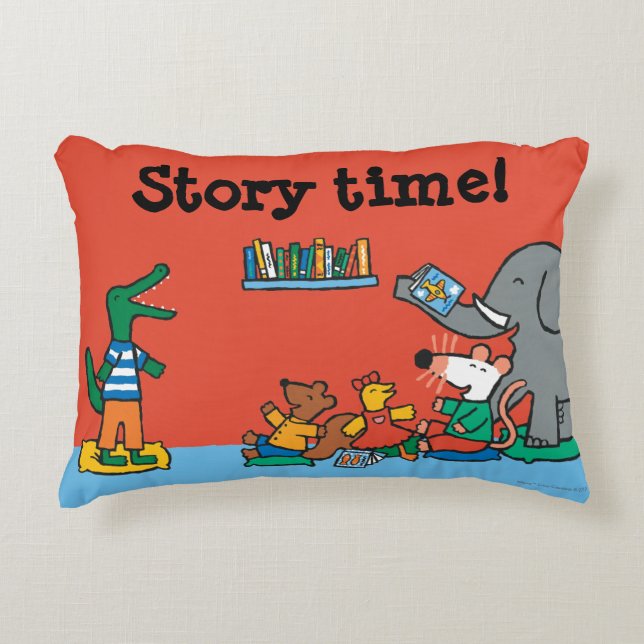 Coussins Décoratifs Maisy et les amis rient du temps d'histoire (Devant)