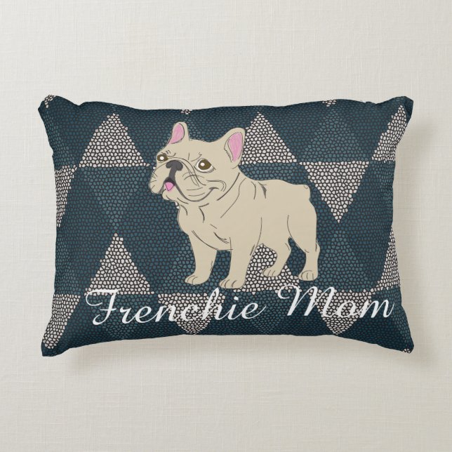Coussins Décoratifs Maman Frenchie (Devant)