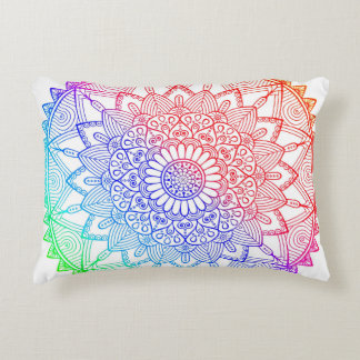 Coussins Décoratifs Mandala Arc-en-ciel
