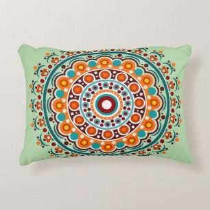 Coussins Décoratifs Mandala indien coloré