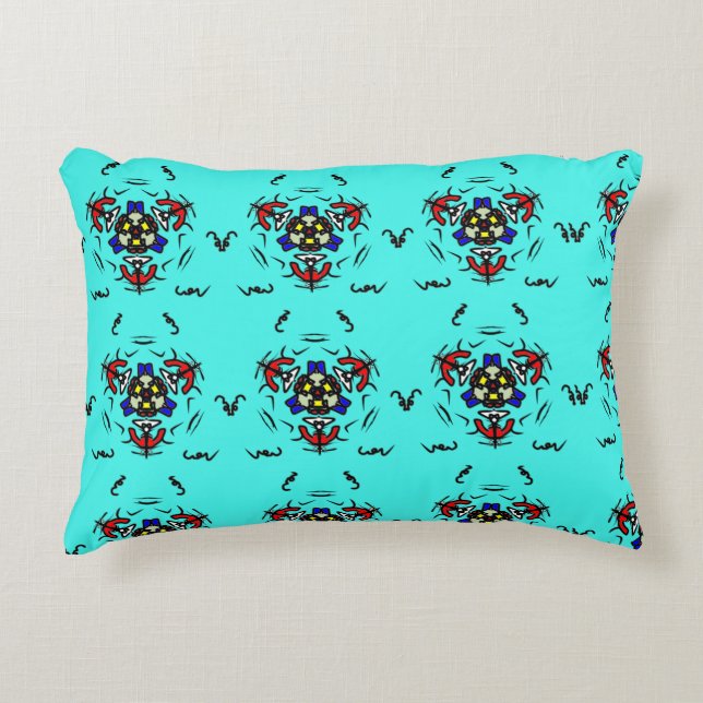 Coussins Décoratifs "Mandala Menthe Serein" (Devant)