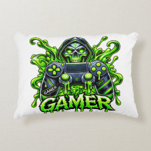 Coussins Décoratifs Manette fantôme de joueur Halloween Spooky Gaming
