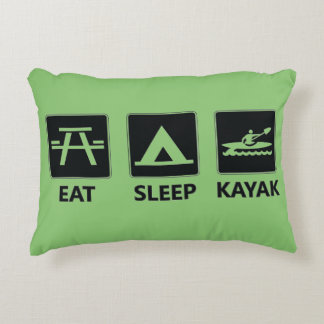 Coussins Décoratifs Mangez le kayak de sommeil