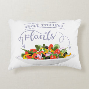 Coussins Décoratifs Mangez plus de plantes frais motivation salade let
