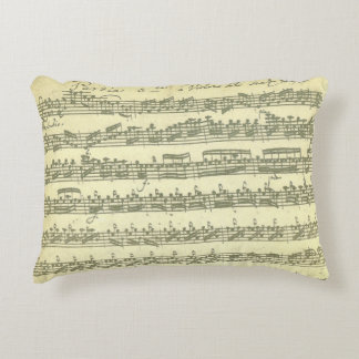 Coussins Décoratifs Manuscrit de musique de Bach Partita pour le