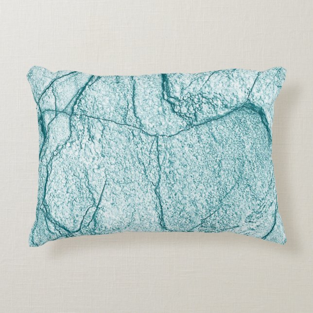 Coussins Décoratifs Marbre turquoise foncé (Devant)