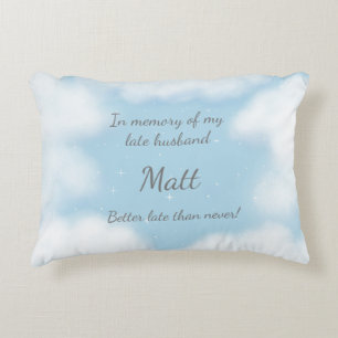 Coussins Décoratifs "Mari Mieux Tard Que Jamais" Drôle Personnalisé