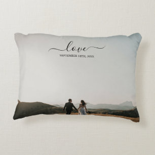 Coussins Décoratifs Mariage 2 Photo Memory Love Script