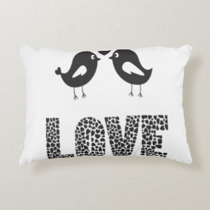 Coussins Décoratifs Mariage Romantique Silhouette d'Amoureux Avec Amou