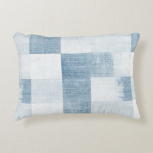 Coussins Décoratifs Marine Bleu Blanc Denim Jean Stripes