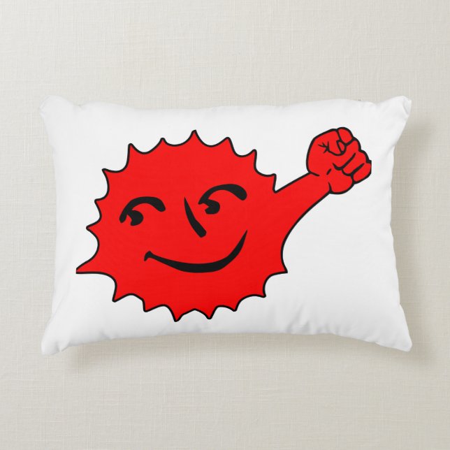 Coussins Décoratifs Mascotte Soleil Rouge Cheer (Devant)