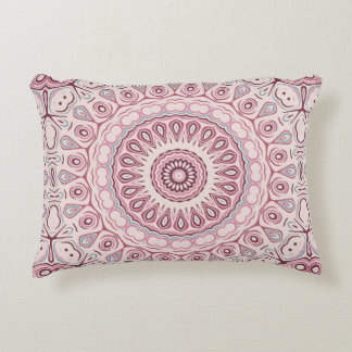 Coussins Décoratifs Médaillon Mandala en rose Rose Dusty et mauve