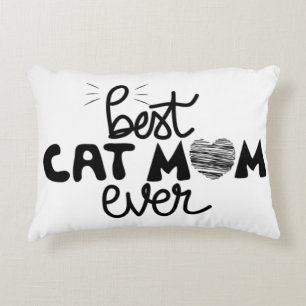 Coussins Décoratifs Meilleur Cat Maman personnalisable