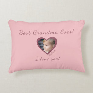 Coussins Décoratifs Meilleur grand-mère Custom Grand-kid Modèle photo