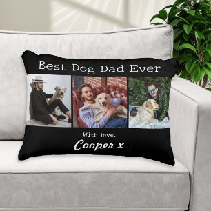 Coussins Décoratifs Meilleur Papa Chien Ever 3 Collage Photo