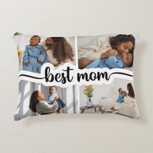 Coussins Décoratifs Meilleure Maman Personnalisée 4 Photo Collage