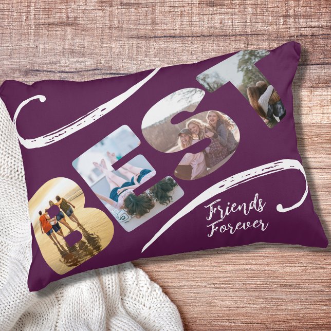 Coussins Décoratifs Meilleurs amis pour toujours Collage photo BFF Acc (Créateur téléchargé)