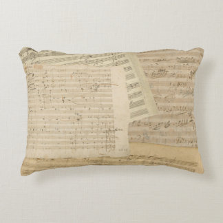 Coussins Décoratifs Mélange de manuscrit de musique de Beethoven