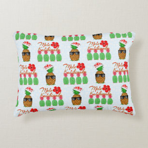 Coussins Décoratifs Mele Kalikimaka Hawaiian Pineapple Merry Christmas