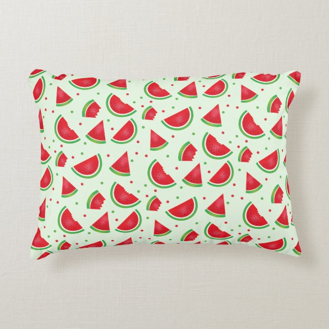 Coussins Décoratifs Melon de Fruit d'été Motif de pastèque mignonne (Devant)