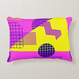 Coussins Décoratifs Memphis motif sans faille, formes géométriques dan