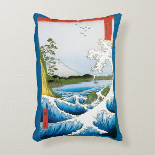 Coussins Décoratifs Mer à Satta dans la province de Suruga par Ando Hi