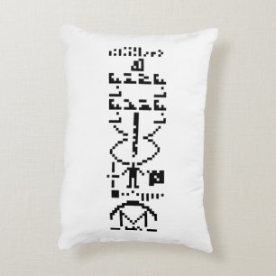 Coussins Décoratifs Message binaire Arecibo 1974