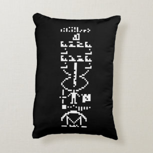 Coussins Décoratifs Message binaire Arecibo 1974