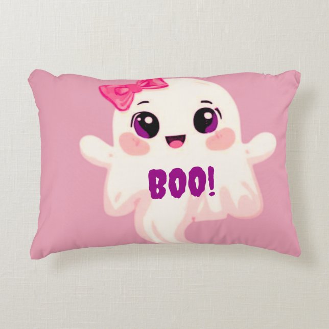 Coussins Décoratifs Mignon Boo de fille ! Fantôme (Devant)