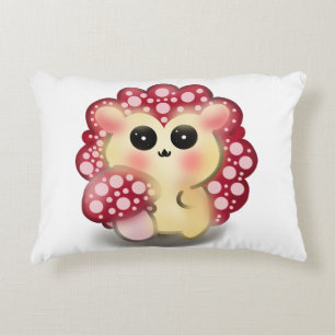 Coussins Décoratifs Mignon Champignon Rouge Kawaii Hérisson Toadstool 