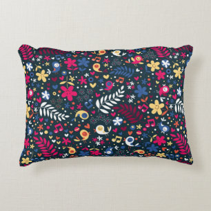 Coussins Décoratifs mignon oiseaux et fleurs motif