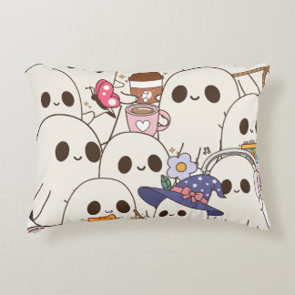 Coussins Décoratifs Mignons fantômes café et chat automne