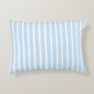 Coussins Décoratifs Minces Rayures Bleu Clair
