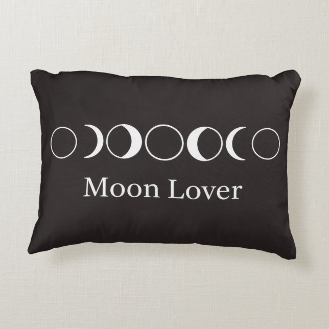 Coussins Décoratifs Minimalist Moon Phases Lunar Lover Aesthetic Throw (Dos)