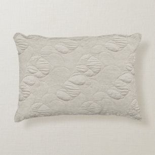 Coussins Décoratifs Minimaliste Texturé Organique – Crème et Blanc Cas