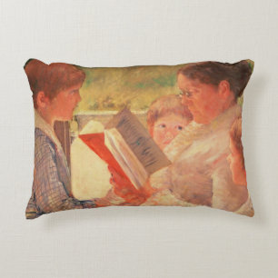 Coussins Décoratifs Mme Cassatt Lecture à ses petits-enfants, 1888