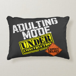 Coussins Décoratifs Mode d'Adulte en construction un amusant Adulte