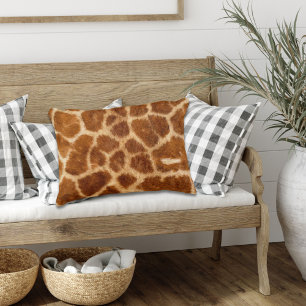 Coussins Décoratifs mode rustique africaine safari animal girafe impri