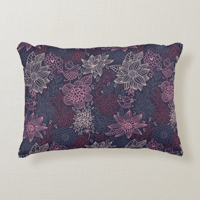 Coussins Décoratifs Modèle floral 4 2 (Devant)