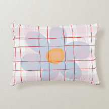 Moderne motif écossais Fleur bleue Tendance