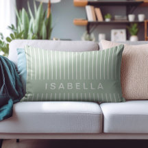 Moderne personnalisation de nom vert sauge minimal