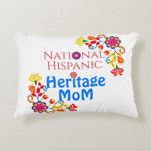 Coussins Décoratifs Mois du patrimoine hispanique Maman fière